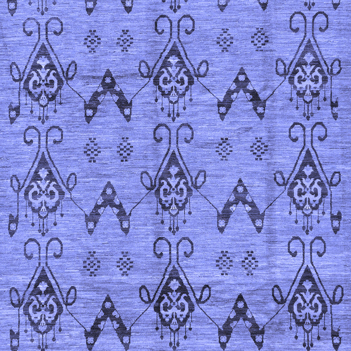 Abstract Blue Modern Rug, abs213blu