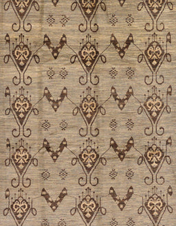 Abstract Brown Sand Brown Modern Rug, abs213
