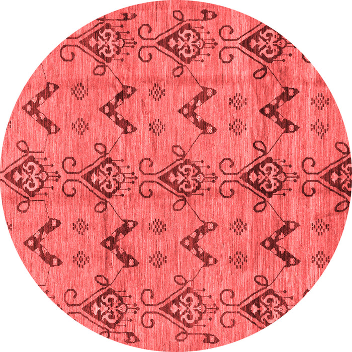 Machine Washable Abstract Red Modern Rug, wshabs213red