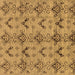 Square Abstract Brown Modern Rug, abs213brn