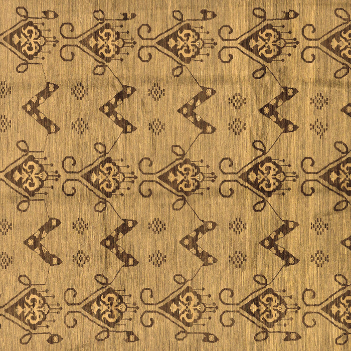 Square Machine Washable Abstract Brown Modern Rug, wshabs213brn