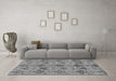 Machine Washable Abstract Gray Modern Rug in a Living Room,, wshabs213gry