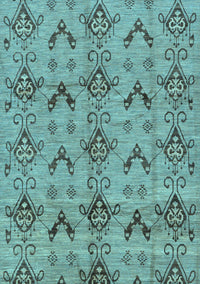 Abstract Light Blue Modern Rug, abs213lblu