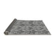 Sideview of Abstract Gray Modern Rug, abs213gry