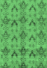 Abstract Emerald Green Modern Rug, abs213emgrn