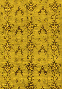 Abstract Yellow Modern Rug, abs213yw