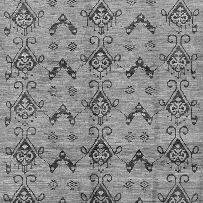 Square Abstract Gray Modern Rug, abs213gry