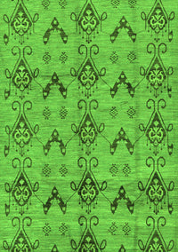 Abstract Green Modern Rug, abs213grn