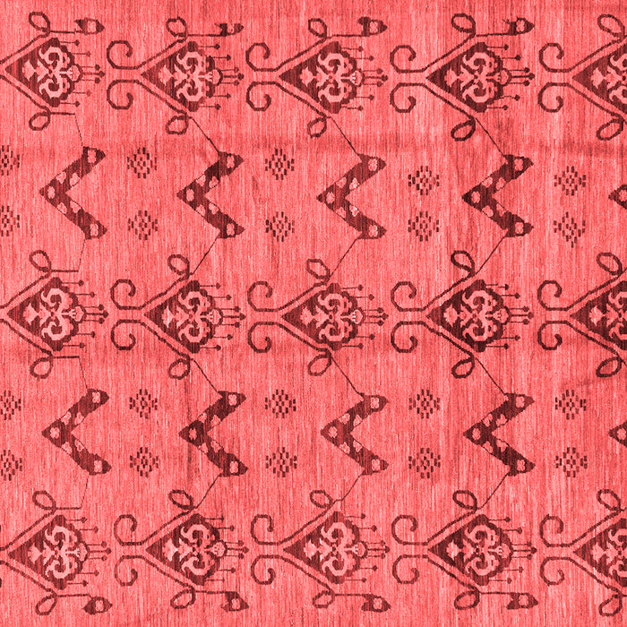 Machine Washable Abstract Red Modern Rug, wshabs213red