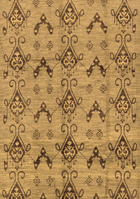 Abstract Brown Modern Rug, abs213brn