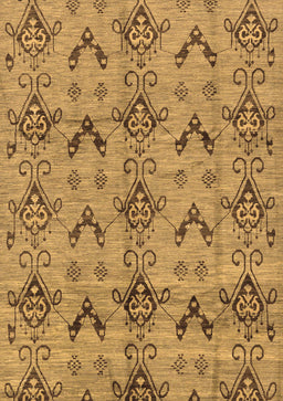 Abstract Brown Modern Rug, abs213brn