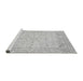 Sideview of Machine Washable Abstract Gray Modern Rug, wshabs2140gry