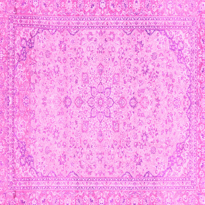 Square Abstract Pink Modern Rug, abs2140pnk