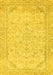 Abstract Yellow Modern Rug, abs2140yw