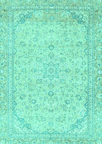 Abstract Turquoise Modern Rug, abs2140turq