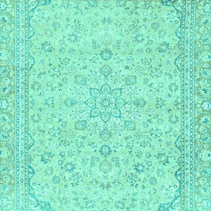 Machine Washable Abstract Turquoise Modern Area Rugs, wshabs2140turq