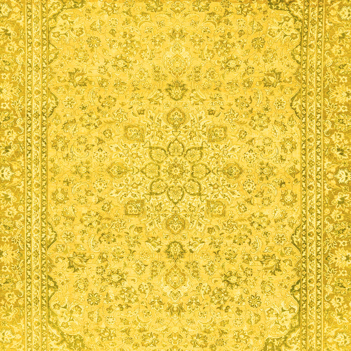 Machine Washable Abstract Yellow Modern Rug, wshabs2140yw