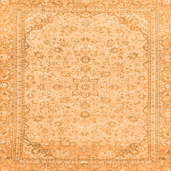 Square Abstract Orange Modern Rug, abs2140org