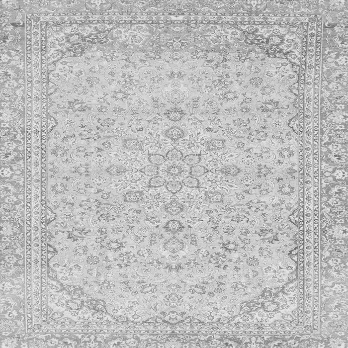 Square Abstract Gray Modern Rug, abs2140gry