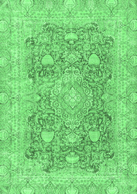 Abstract Emerald Green Modern Rug, abs2141emgrn