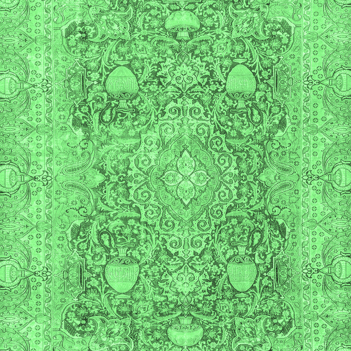 Abstract Emerald Green Modern Rug, abs2141emgrn