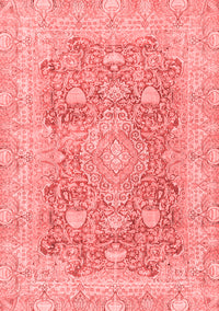 Abstract Red Modern Rug, abs2141red