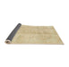 Sideview of Abstract Brown Gold Modern Rug, abs2142