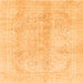 Square Abstract Orange Modern Rug, abs2142org