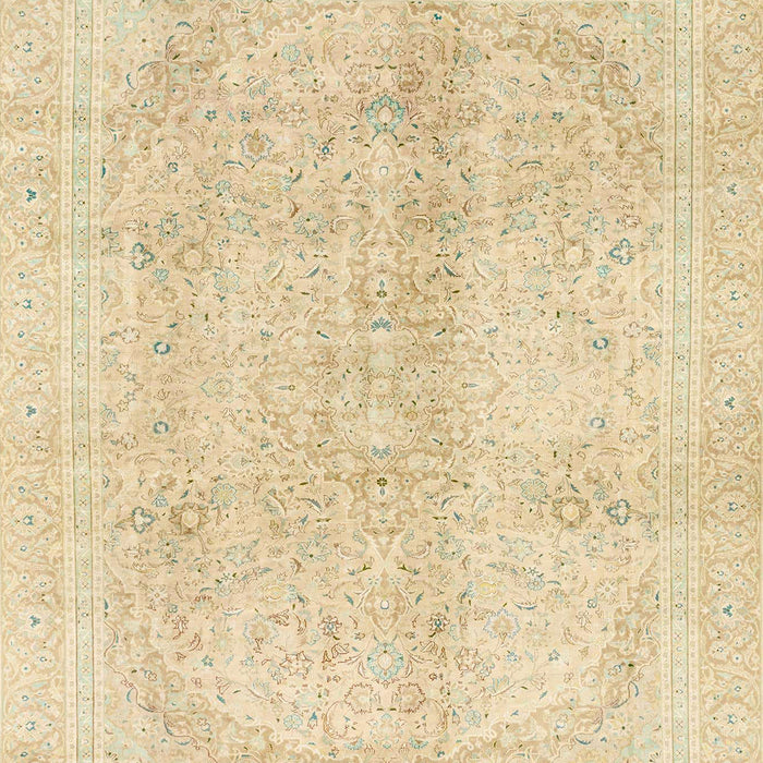 Machine Washable Abstract Brown Gold Rug, wshabs2142