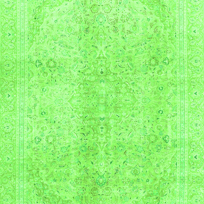 Machine Washable Abstract Green Modern Area Rugs, wshabs2142grn