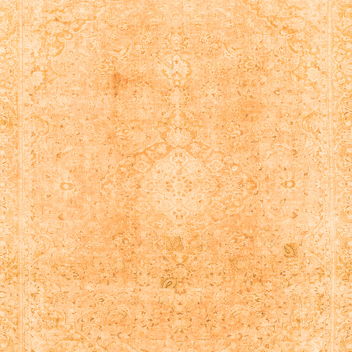 Machine Washable Abstract Orange Modern Area Rugs, wshabs2143org
