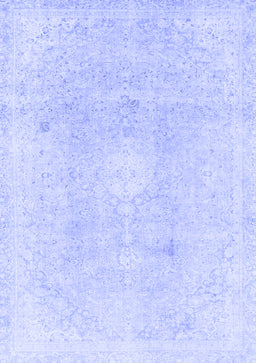 Abstract Blue Modern Rug, abs2143blu