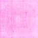 Square Abstract Pink Modern Rug, abs2143pnk