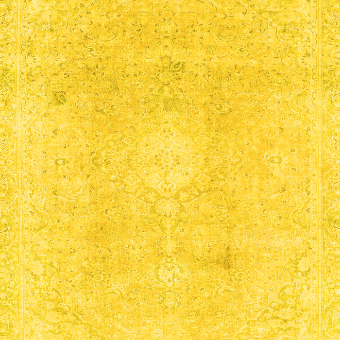 Abstract Yellow Modern Rug, abs2143yw