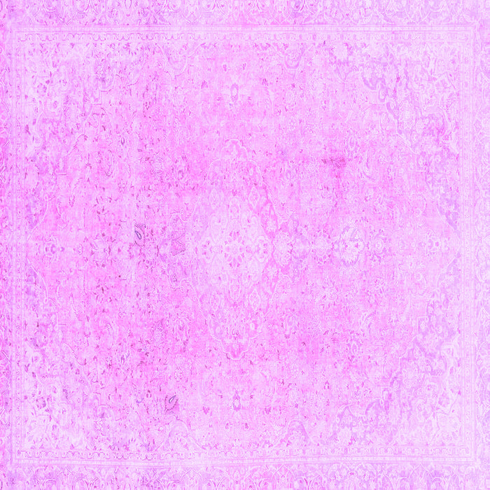 Square Abstract Purple Modern Rug, abs2143pur