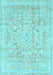 Abstract Light Blue Modern Rug, abs2144lblu