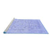 Sideview of Machine Washable Abstract Blue Modern Rug, wshabs2144blu