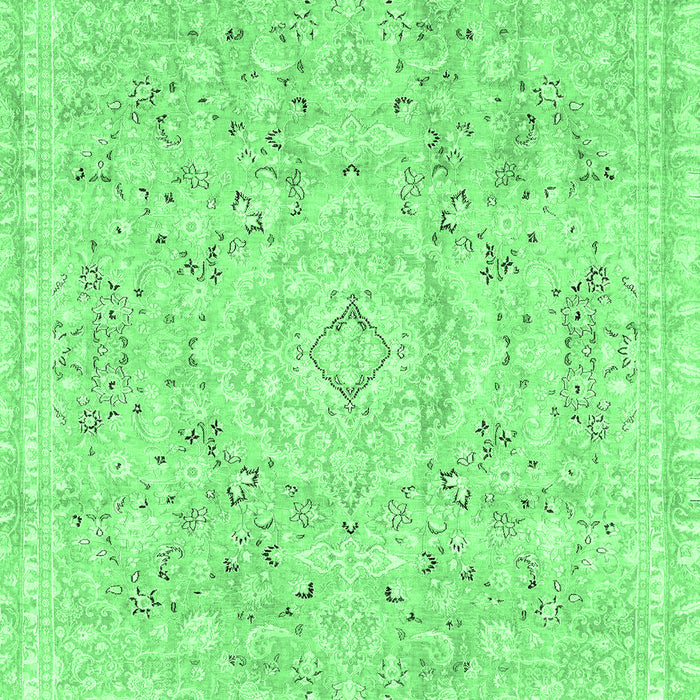 Machine Washable Abstract Emerald Green Modern Area Rugs, wshabs2144emgrn