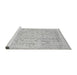 Sideview of Machine Washable Abstract Gray Modern Rug, wshabs2144gry