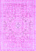 Machine Washable Abstract Purple Modern Area Rugs, wshabs2144pur