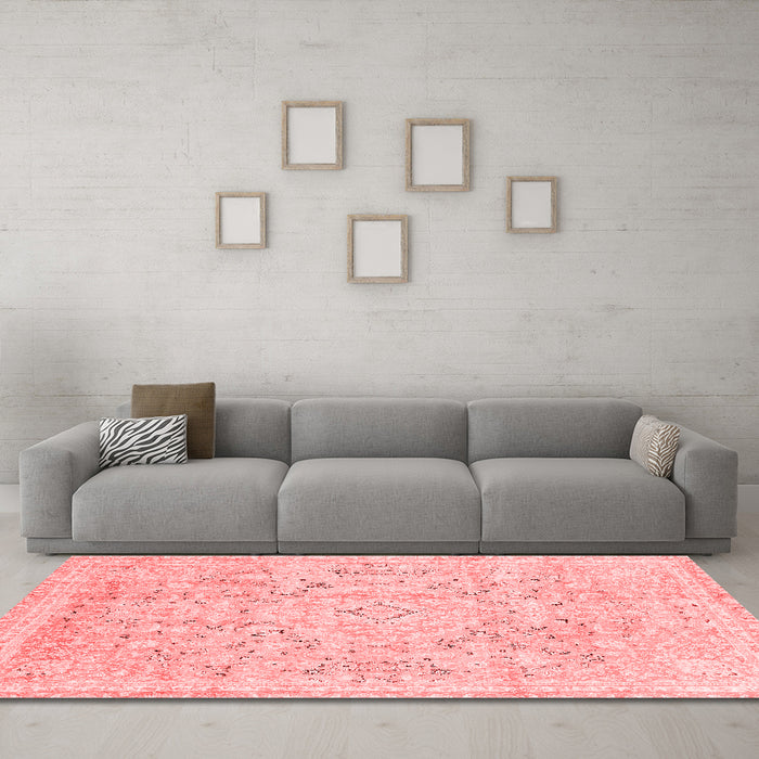 Modern Red Washable Rugs