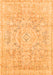 Machine Washable Abstract Orange Modern Area Rugs, wshabs2144org