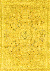 Abstract Yellow Modern Rug, abs2144yw