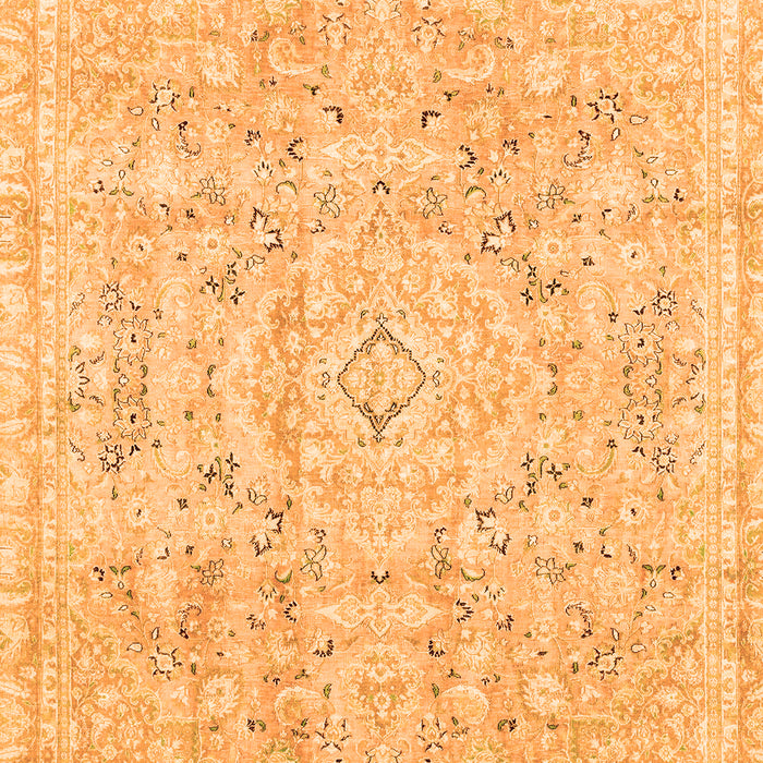 Abstract Orange Modern Rug, abs2144org