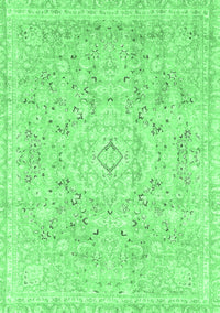 Abstract Emerald Green Modern Rug, abs2144emgrn