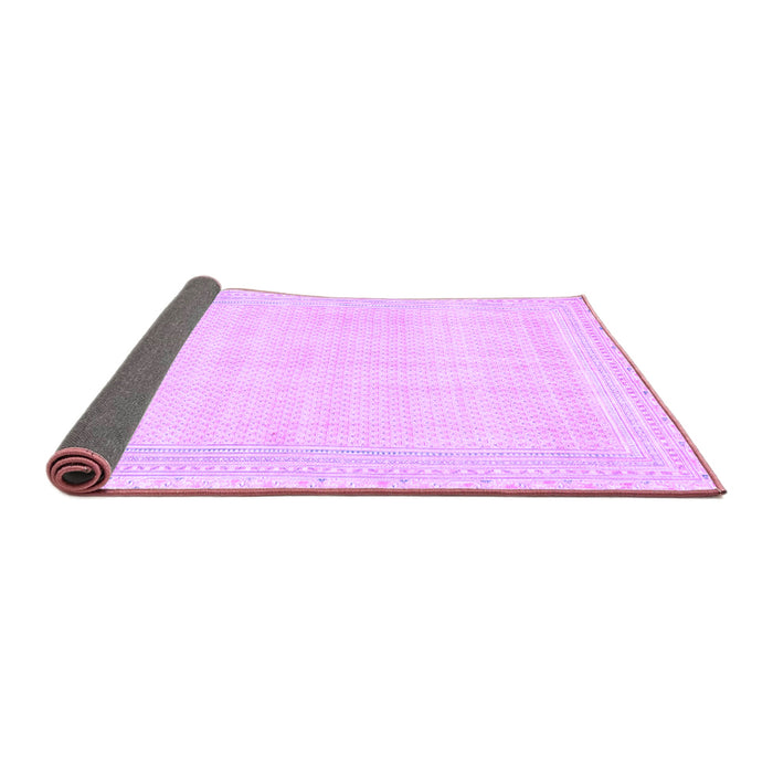Sideview of Abstract Purple Modern Rug, abs2145pur