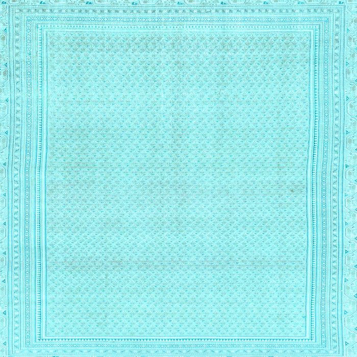 Square Abstract Light Blue Modern Rug, abs2145lblu