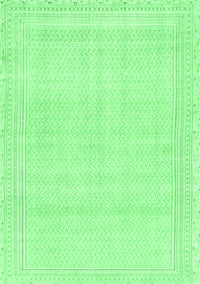 Abstract Emerald Green Modern Rug, abs2145emgrn