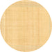 Round Abstract Brown Modern Rug, abs2145brn