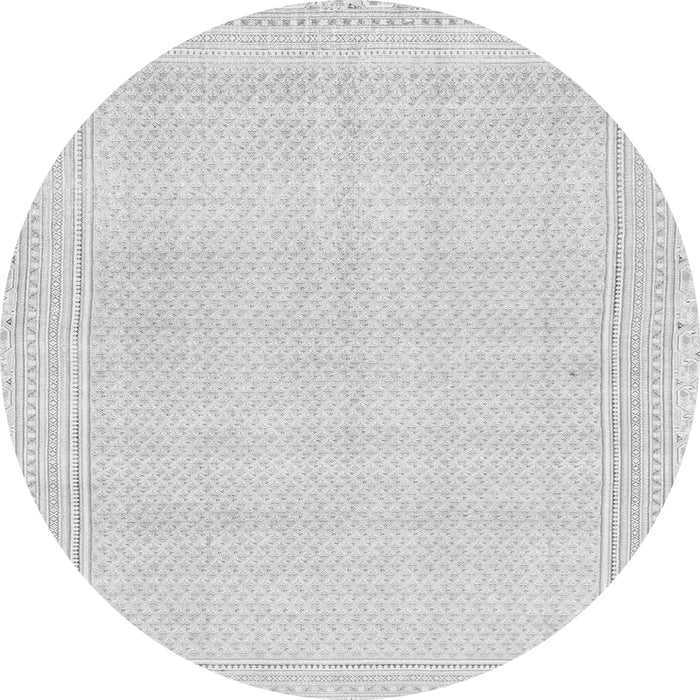 Round Abstract Gray Modern Rug, abs2145gry